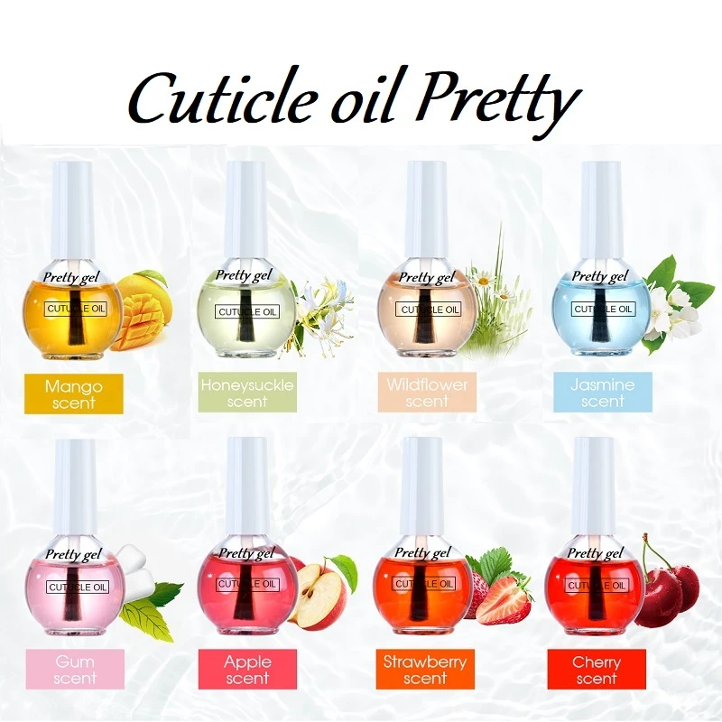 Олио за кожички Pretty с четка 15ml Различни аромати