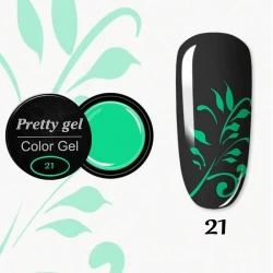 Цветен UV/Led гел Pretty 5гр - тюркоаз
